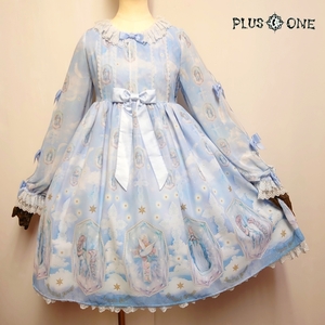 送料無料*未使用【Angelic Pretty】Cecilia Cross ワンピース サックス 定価35424円 / アンジェリックプリティ