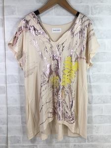 TSUMORI CHISATO ツモリチサト トップス Vネック Tシャツ ストレッチ アイボリー SIZE:2 LU632022011006