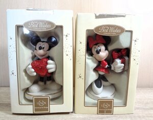 【未開封】LENOX レノックス Love Struck Mickey 恋するミッキー Wrapped With Love By Minnie ミニーより愛を込めて 陶器