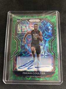 75枚限定 RC prizm auto isaiah coulter texans 3/75 texans