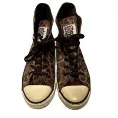 VANSバンズ LEOPARD レオパード アニマル柄 ハイカットスニーカー