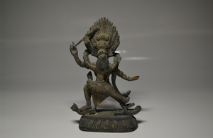 中国美術　仏像　仏教美術　銅製　銅器　チベット　置物　