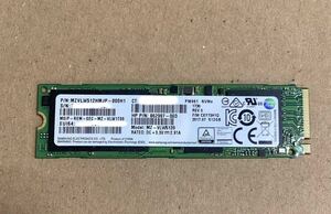 SAMSUNG SSD M.2 2280 NVMe 512GB 使用時間:3156h