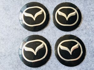 ★マツダ MAZDA★46★ホイールセンターキャップシール ハブキャップシール 車用 4枚セット 直径56mm