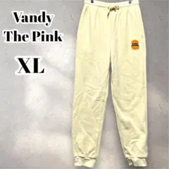 4374【Vandy The Pink】ＸＬ　スウェット　 ハンバーガーロゴ