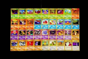 1【コンプリートセット】ポケモンカード　旧裏　拡張シート　第3弾　緑版　全36種　貴重　当時品　旧裏面　ポケカ