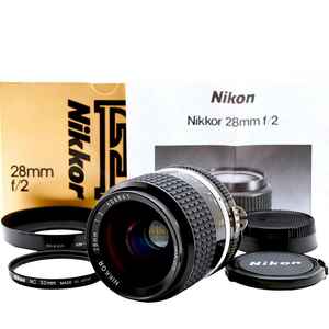ほぼ未使用 Nikon NIKKOR 28mm F2 Ai-s 元箱 #7335