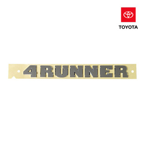 USトヨタ純正 4RUNNER 4ランナー リア エンブレム ネームプレート TOYOTA ハイラックスサーフ 210系/215系 前期/後期 185系にも! USDM