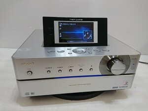 管理1032 SONY ソニー HDDシステムコンポ ネットジューク NAS-M75HD リモコン欠品 CD→HDD録音/再生確認済み 現状品