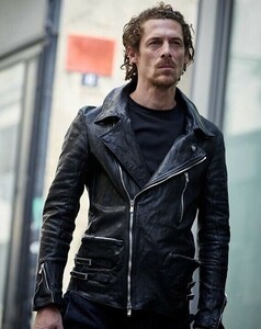 【希少新品】incarnation HORSE LEATHER DOUBLE BREAST MOTO JACKET/SHEEP SHEARLING /インカネーション レザー BACKLASH DEVOA N/07 STRUM