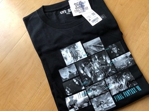 新品 未使用 UNIQLO ユニクロ FINAL FANTASY ファイナルファンタジー Ⅶ UT 半袖 Tシャツ 黒 ブラック 綿100％ メンズ サイズ M