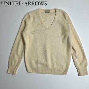 良品 UNITED ARROWS ユナイテッドアローズ　モヘアニット　セーター　トップス　モヘヤ　Vネック　レディース