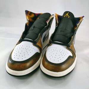 【ほぼ未使用】 Nike Air Jordan ナイキ エアジョーダン 1 Mid Wear Away 27.5cm DQ8417-071 シューズ スニーカー 靴 オレンジ 良品 レア