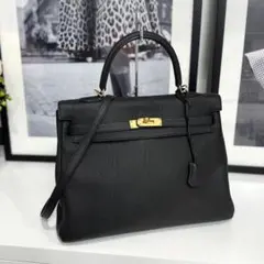 HERMES エルメス ケリー35 トゴ ブラック GD金具 新型金具