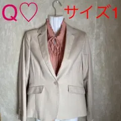 【美品】Q♡（キュー）ベージュジャケット