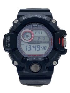 CASIO◆ソーラー腕時計・G-SHOCK/デジタル/ラバー/BLK/BLK