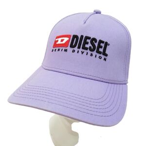 DIESEL キャップ CORRY-DIV HAT A03699 0JCAR コットン 帽子 立体ロゴ刺繍　パープル 02サイズ　ディーゼル