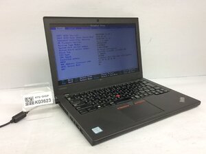 ジャンク/ LENOVO 20F5A13P00 ThinkPad X260 Intel Core i3-6100U メモリ4.1GB ストレージ無し 【K03623】