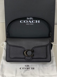 ☆ 1円セール ☆新品未使用　COACH　コーチ　タビー　20　レザー　ショルダー　ハンド　バッグ　ブラック　2WAY　CH857◆28932