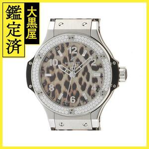 HUBLOT　ウブロ　時計　ビッグバン・レオパードＤベゼル　SS/ラバー　 2147100512175　【437】