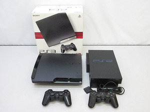 ★sm0707　SONY　PS3　PS2　本体のみ　2点セット　CECH-2000A　SCPH-30000　コントローラー付き　HDD外付け　PlayStation　厚型 ジャンク品