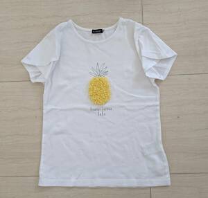 着用少　べべ　BeBe　キュートな装飾　半袖Ｔシャツ　サイズ150