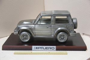 金属製 三菱 パジェロ 置物 検索 PAJERO V6 WAGON 初代 ? 灰皿 小物入れ シガレットケース 三菱自動車 ミニカー ミニチュア グッズ SUV