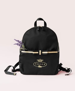 ■■202410即決■ トッカ 新品ブラック BICOLOR RIBBON RUCKSACK S リュックサック / バックパック S 【WEB限定】