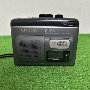 aiwa アイワ カセットテープレコーダー TP-530 簡易確認 簡易清掃 音出しOK 現状品