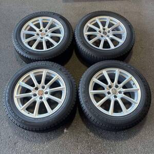 【5451】235/55R18 4本セット冬タイヤDUNLOP WINTERMAXX 03バリ山【2020年】アルミンホイール 18X8J PCD114.3/5H