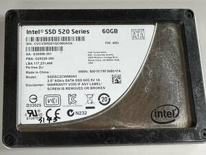 INTEL SSD 60GB【動作確認済み】3143