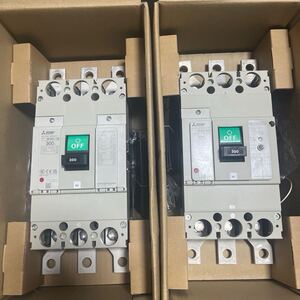 三菱電機 MITSUBISHI ELECTRIC NO FUSE BREAKER 3P 300Aブレーカー　NF400-CW 2個セット