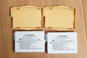 CANON キヤノン バッテリーパック　EOS Kiss X4 X5 X6i X7i 中古品 2個セット1