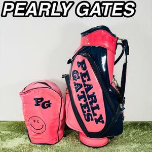 PEARLY GATES パーリーゲイツ キャディバッグ エナメル カート式