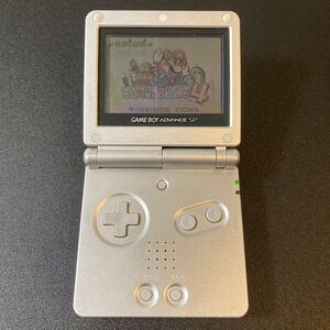 任天堂 ゲームボーイアドバンスSP本体 AGS-001 スーパーマリオアドバンス4付き 管理⑤