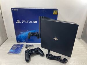 SONY ソニー　CUH-7200B B01 PlayStation 4 Pro 1TB ジェットブラック　家庭用 ゲーム機 プレイステーション プレステ4 コントローラー