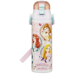 プリンセス 水筒 ステンレスボトル 580ml ワンプッシュ 女の子 子供 子ども キッズ ディズニー キャラクター スケーター