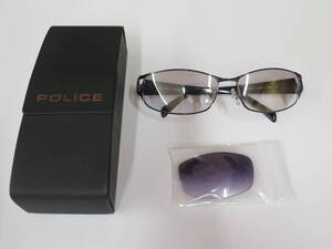 POLICE ポリス　アイウエア　メガネ　サングラス　SPL025J COL.584L 60口15 130 TITANIUM 現在度入りレンズ　ケース・替えレンズ　付属