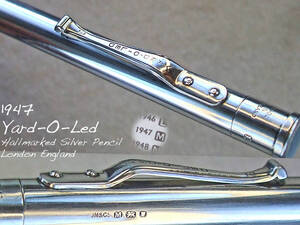 ◆純銀美品◆1947年製 Yard-O-Led シルヴァーペンシル ロンドン◆ 1947 Yard O Led Silver Pencil London◆