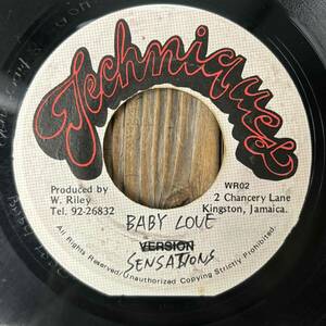 ★Treasure Isle音源！名曲Rock Steady！【The Sensations - Baby Love / Please Return Your Love】7inch Techniques JA Re