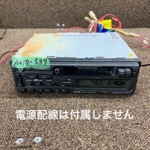 AV10-537 激安 カーステレオ KENWOOD RX-290 50205755 カセットデッキ FM/AM オーディオ 本体のみ 簡易動作確認済み 中古現状品