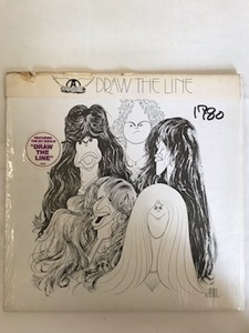 ■USオリジ■AEROSMITH/DRAW THE LINE 1977年 米Columbia マト1F/1E シュリンク＆HYPEステッカー×2さらにマーチャンシート付き！