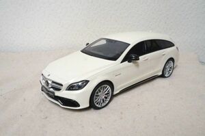 メルセデス ベンツ CLS63 AMG shooting Brake 1/18 ミニカー 白