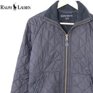 ラルフローレン RALPH LAUREN■キルティングジップジャケット/インパクト21■S■ブラック ※NK3d28336