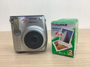 ◯営NI029-A5T60【埼玉発】FUJIFILM インスタントカメラ instax mini10 チェキ フィルム20枚付き 通電動作未確認 現状品