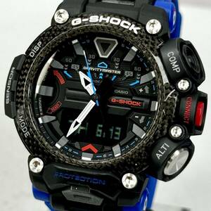 極美品 箱説付G-SHOCK GR-B200-1A2JF グラビティマスター Bluetooth搭載モバイルリンク 活動計クワッドセンサー ブラック ブルー 反転液晶