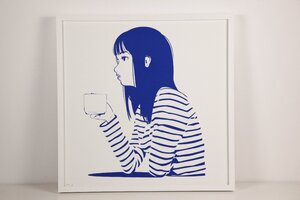 Backside Works バックサイドワークス DADA blue 2020 直筆サイン入り 額装 前衛芸術家 現代アート シルクスクリーン【模写】限定30部