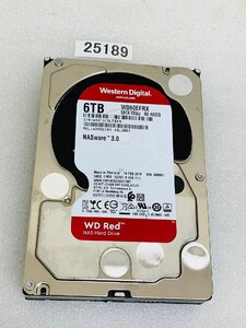 6TB SATA ハードディスク 6000GB HDD 6TB 3.5 インチ SATA wd WD60EFRX-68L0BN1 中古動作確認済み 使用44441時間