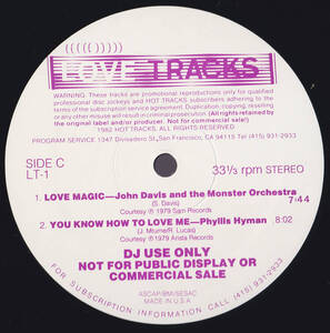 ダンクラ12inch★LOVE TRACKS Issue 1・ PHYLLIS HYMAN / You Know How To Love Me (remix long version) 8:02収録★