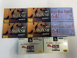 11-63/3-60【未使用】SONY ソニー カセットテープまとめセット ハイポジ/C-90XS2/C-90ES2A/C-64CDX2/CDコンセプトカセットなど